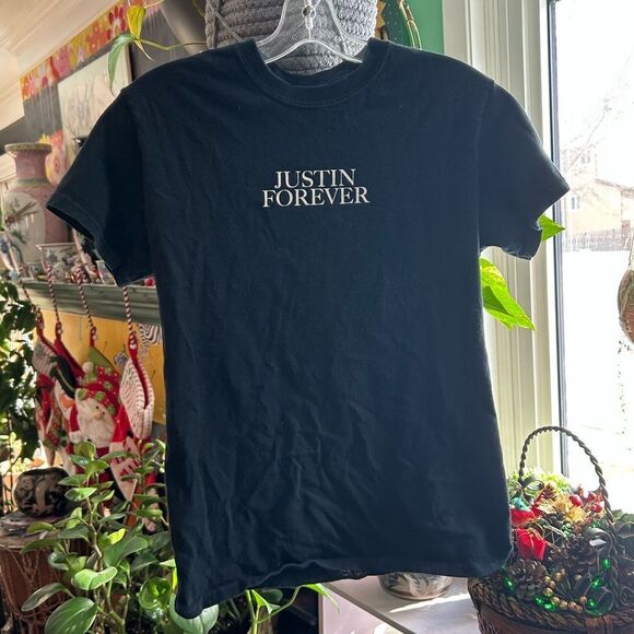 Justin Bieber Forever Purpose Tour T Shirt Merch Size Small Black - Picture 2 of 10